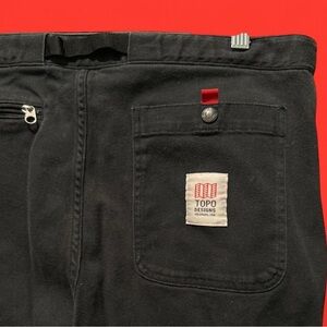 Topo Designs | Black Utility Climbing Pants | Size M